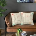 thumbnail image 5 of Retro Mid Century Throw Pillow Covers Soft Square Cushion Pillowcase Set of 2 for Sofa Couch Home Decor 18 X 18 in, 5 of 6