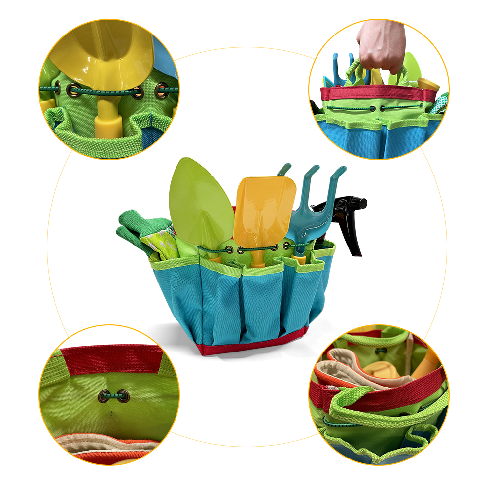 Outils de Jardinage, GEYUEYA Home Lot de 10 Kit Jardinage,Ensemble D'outils De Jardin avec Sac