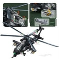 thumbnail image 6 of Sluban Military Series WW2 WZ-10S Armed Helicopter J20BS Stealth Fighter Jet Pilots Model Building Blocks Toy for Boy Kids Gift, 6 of 8