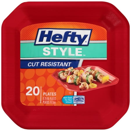 Hefty Style Foam Plate, 10", 20 Ct