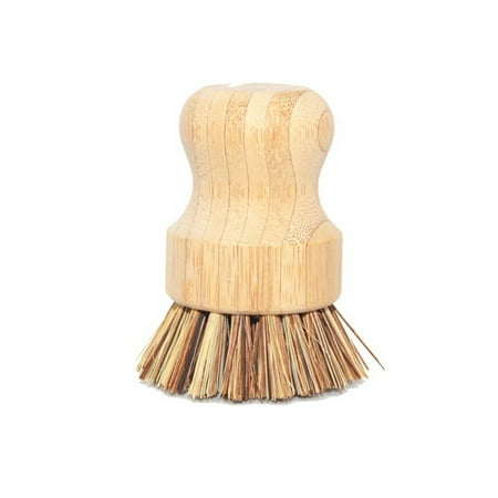

Sink Stove Washing Brush Wood Bamboo Round Pot Dish Bowl Kitchen Cleaning Tool Round Handle Convenient Cleaning Tool