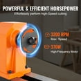 thumbnail image 5 of VEVOR Tabletop Wood Lathe, Dimensions 10x18 inches, Motor Strength 0.5 HP 370W, Offers Wood Crafting with 5 Adjustable Speeds ranging from 780 to 3840 RPM, Includes Rod Injection, Wrenches, Facepla, 5 of 9