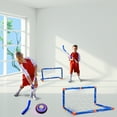 Hot Bee Hover Hockey Set for Kids, Led Light Air Hover Hockey with 2