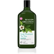 Avalon Organics Scalp Treatment Tea Tree Shampoo 11 oz (Pack of 2)
