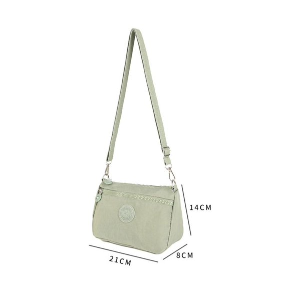New Women Nylon Lightweight Coin Purse Crossbody Bag Messenger Bag Mobile Phone Bag Shoulder Bag RED