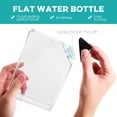 thumbnail image 3 of 2 Count Handbags Creative Flat Kettle Leak-proof Reusable Water Bottle Clear Portable Travel, 3 of 6