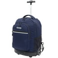 thumbnail image 2 of Travelers Club 18" Rolling Backpack, Navy, 2 of 8
