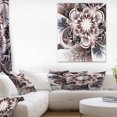 thumbnail image 1 of Fleurs Fractales Bleu Clair Scintillant - Impression sur Toile Florale, 1 of 3