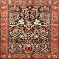 thumbnail image 1 of Ahgly Company Machine Washable Indoor Square Traditional Saffron Red Area Rugs, 7' Square, 1 of 7