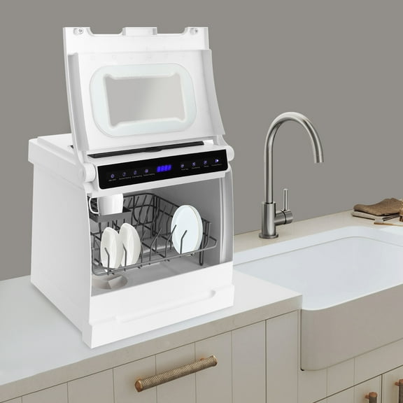 Countertop Dishwasher, Mini Dishwasher, Multifulctional Dish-washing Machine for Houses, Apartments, Dormitories, Boats and Campers, RVs