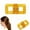 Yellow, variant on Magnetism Hair Clips, Strong Hold No Slip Women Hair Styling Clips, Lightweight Comfort for Everyday Hairstyling Needs, Sectioning Clips for Drying Cutting Curling,Brown