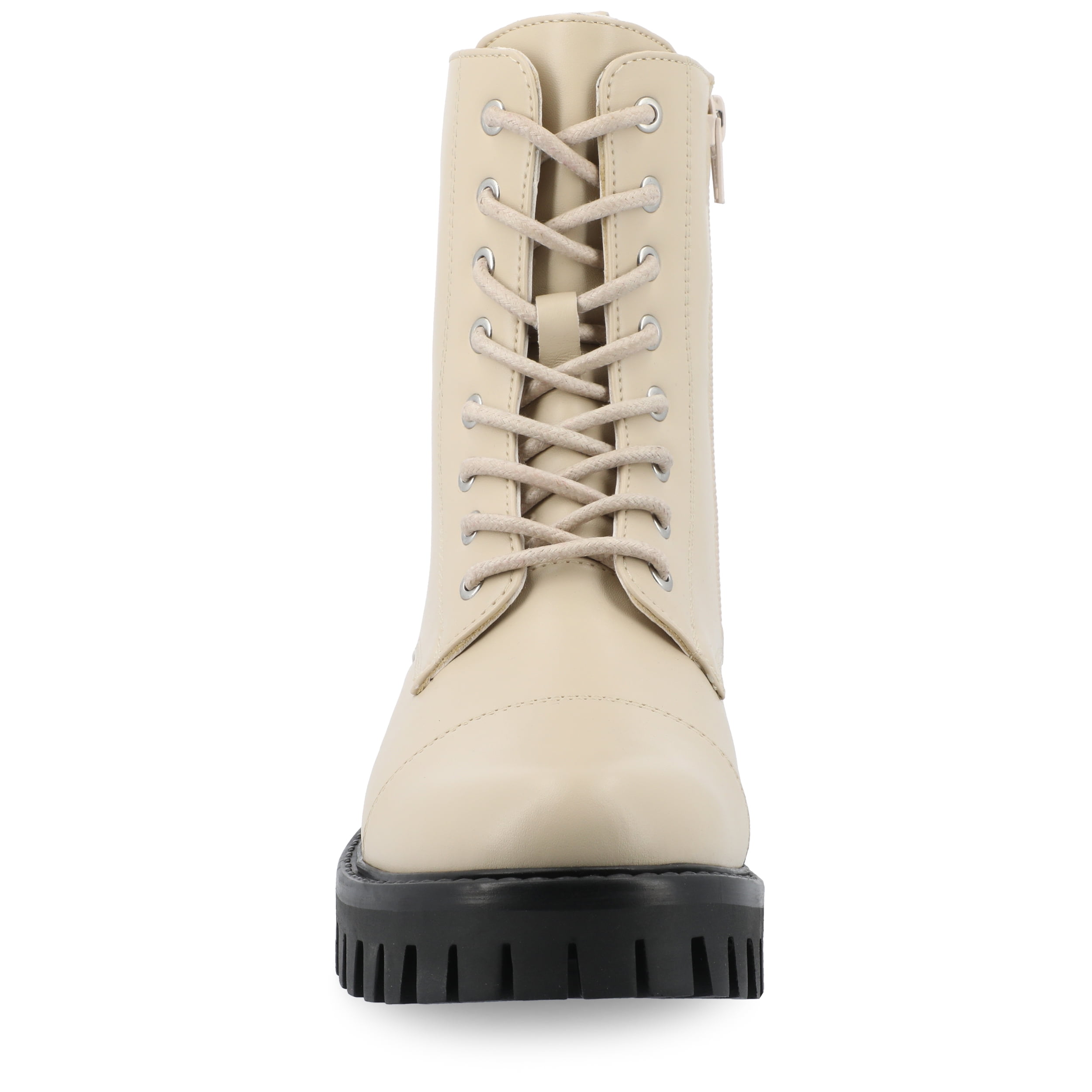 Journee Womens Aaley Combat Inside Zip Booties, Widths Available