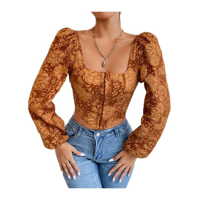 Corset Tops, Bustiers, Long-Sleeve, Lace & Cropped