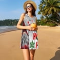 thumbnail image 3 of KLL Cute Santa Pattern Womens Summer Dresses 2025,Loose Round Neck Sleeveless Sundresses Tank Dresses with Pockets, 3 of 7