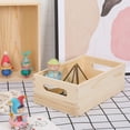 Large Open Top Desktop Organizer Innovative Solid Wood Storage Box