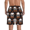 thumbnail image 3 of Kdxio Butterfly Skull Pattern Mens Casual Shorts - Drawstring Summer Beach Sports Shorts for Men, 3 of 9