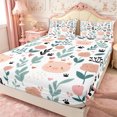 thumbnail image 5 of Manfei Cute Pig Queen Sheets 4 Pieces,Cartoon Flowers Queen Sheet Sets,1 Flat Sheet,1 Fitted Sheet and 2 Pillowcases, 5 of 6