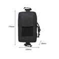 thumbnail image 3 of Bolsa Molle 100D Nylon cinturón cintura paquete bolsa impermeable Molle teléfono bolsa para senderismo (negro), 3 of 8