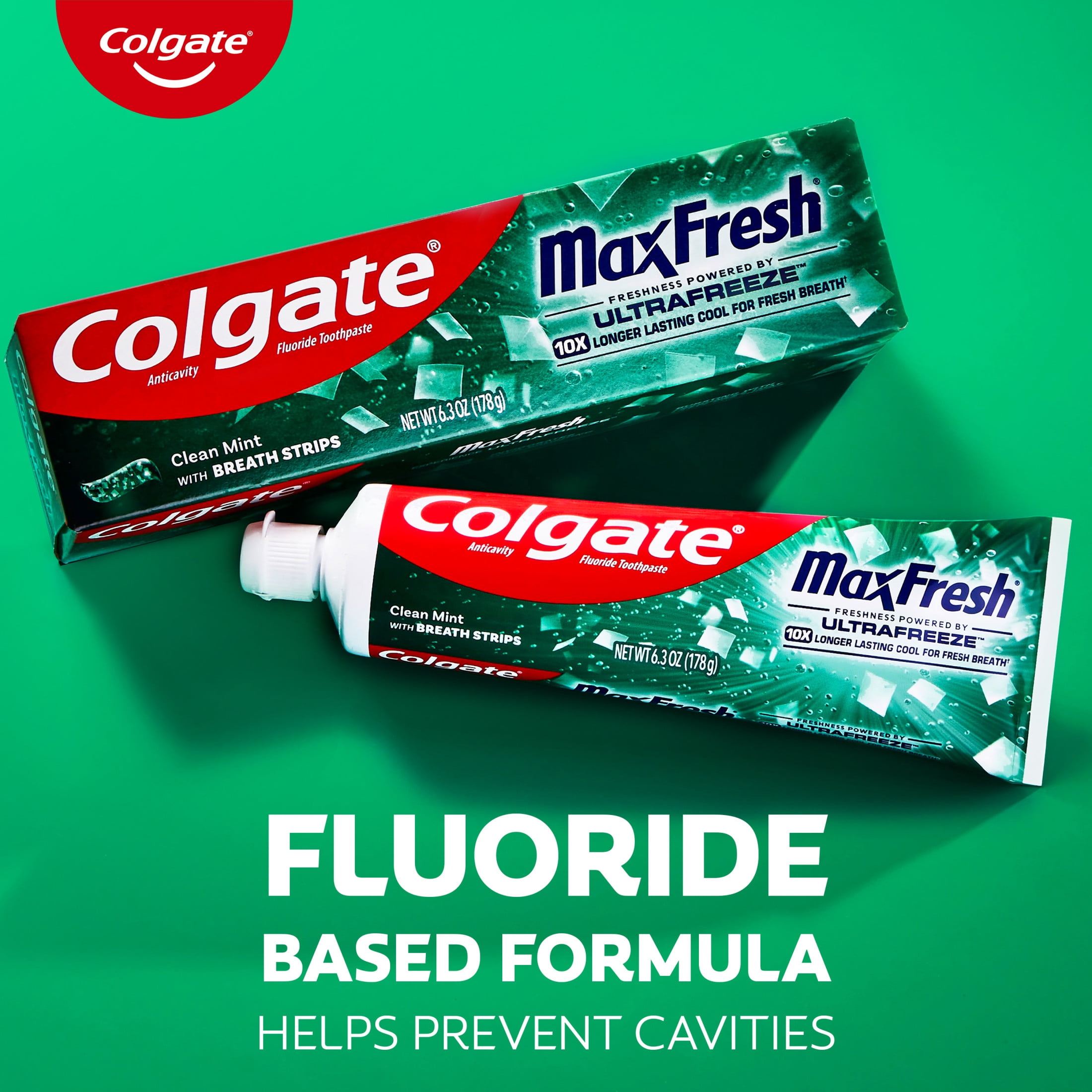 Colgate MaxFresh Pasta de Dientes de Menta Limpia 6.3 oz Colgate MaxFresh Pasta de Dientes de Menta Limpia 6.3 oz