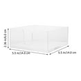 thumbnail image 4 of Caja de pañuelos transparente de estilo europeo, dispensador transparente, decoración de mesa, soporte para servilletas de papel, almacenamiento de acrílico, 4 of 6