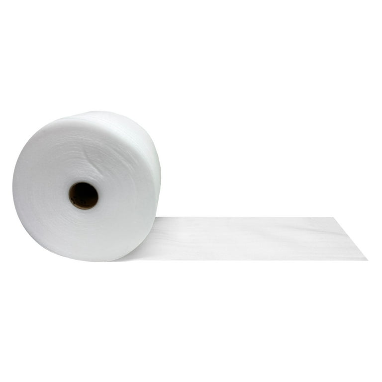 376'x12x1/16 Thick Perforated 12 White Packaging Foam Roll
