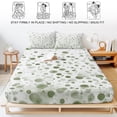 thumbnail image 5 of Twin Sze Fitted Sheet Set - Sage Green Polka Dot 2 Piece Bedding Sets 16" Deep Pocket Fitted Sheet with 1 Pillowcase, Modern Art Abstract Watercolor Dot Brushed Microfiber Hotel Luxury Bed Sheets, 5 of 9