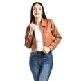 thumbnail image 1 of Chamarra corta de vinipiel Roman Fashion /Juvenil, 18048 (Chedron) cafe G, 1 of 5