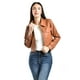 thumbnail image 1 of Chamarra corta de vinipiel Roman Fashion /Juvenil, 18048 (Chedron) cafe M, 1 of 5