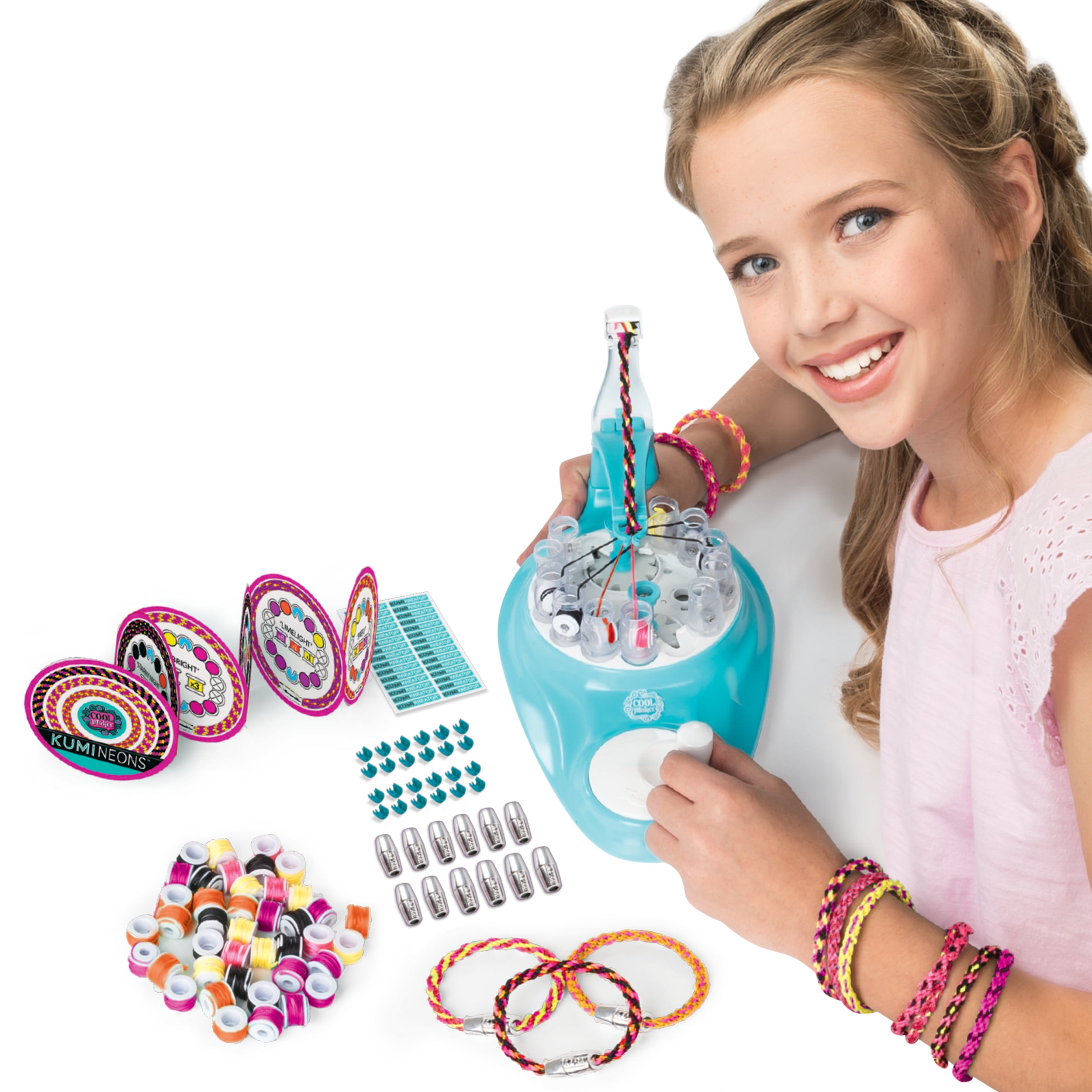 Cool Maker, KumiKreator Mermaid Fashion Pack Refill, Friendship Bracelet and Necklace Activity Kit