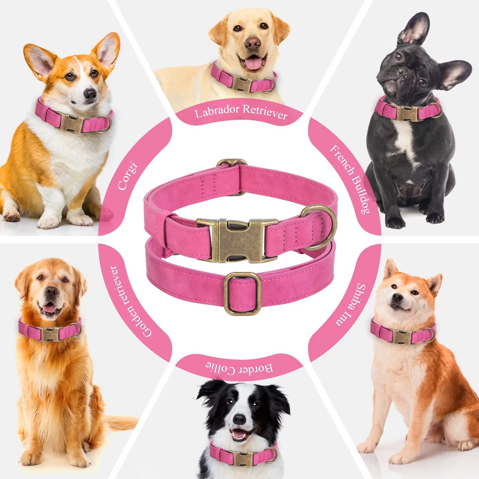 Jumpress Soft Leather Dog Collar with Quick Release photo 4