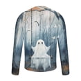 thumbnail image 5 of WAENQINLA Halloween Costomes Men Casual Long Sleeve Sweatshirts Crewneck Halloween Shirts Cute Ghost Print Party Holiday Shirt, 5 of 5