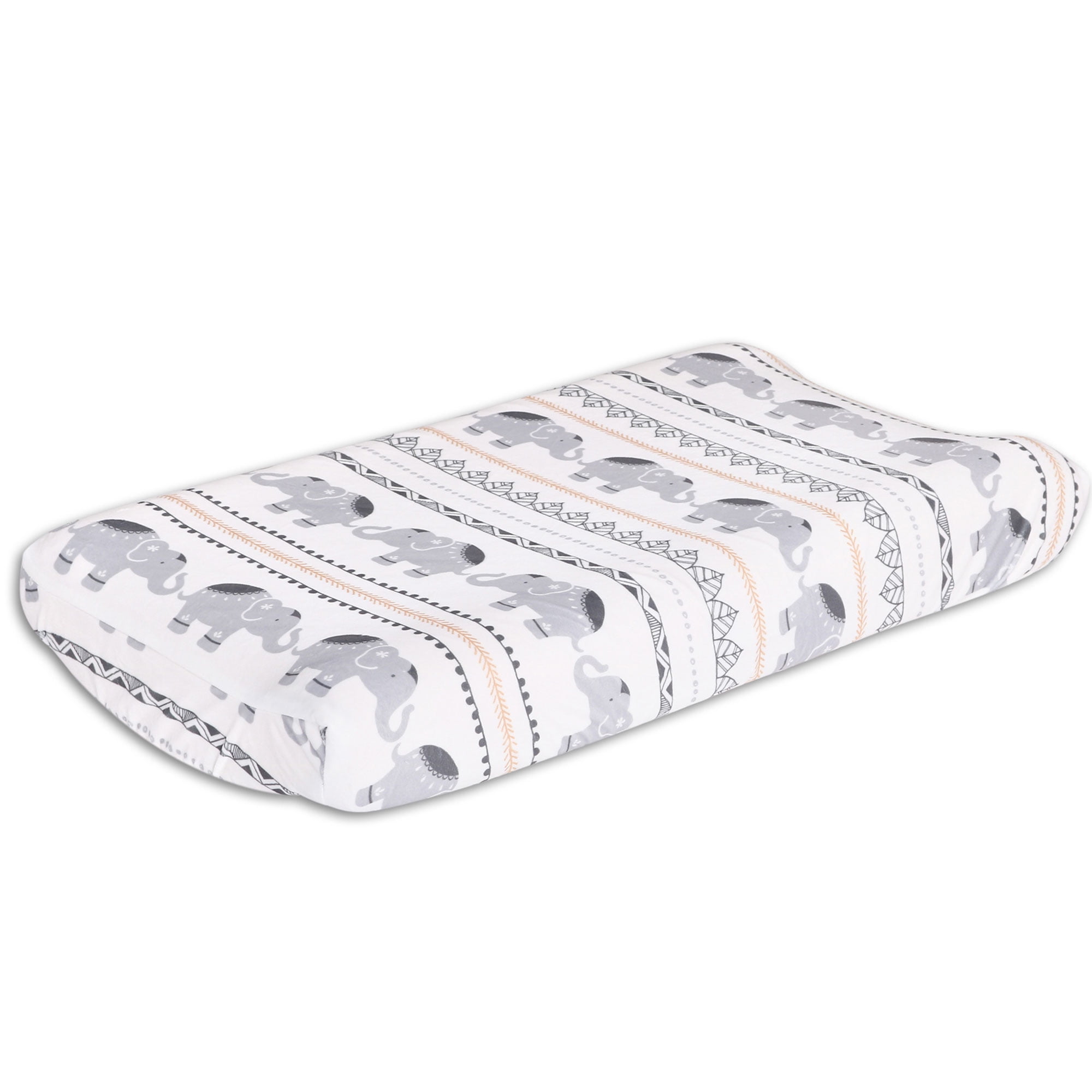 Blue Boho Changing Pad Cover