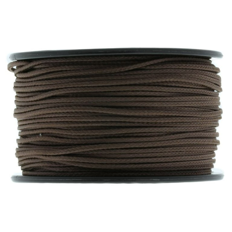 Micro Cord Paracord 1.18mm x 125' Brown by Jig Pro Shop - Made in