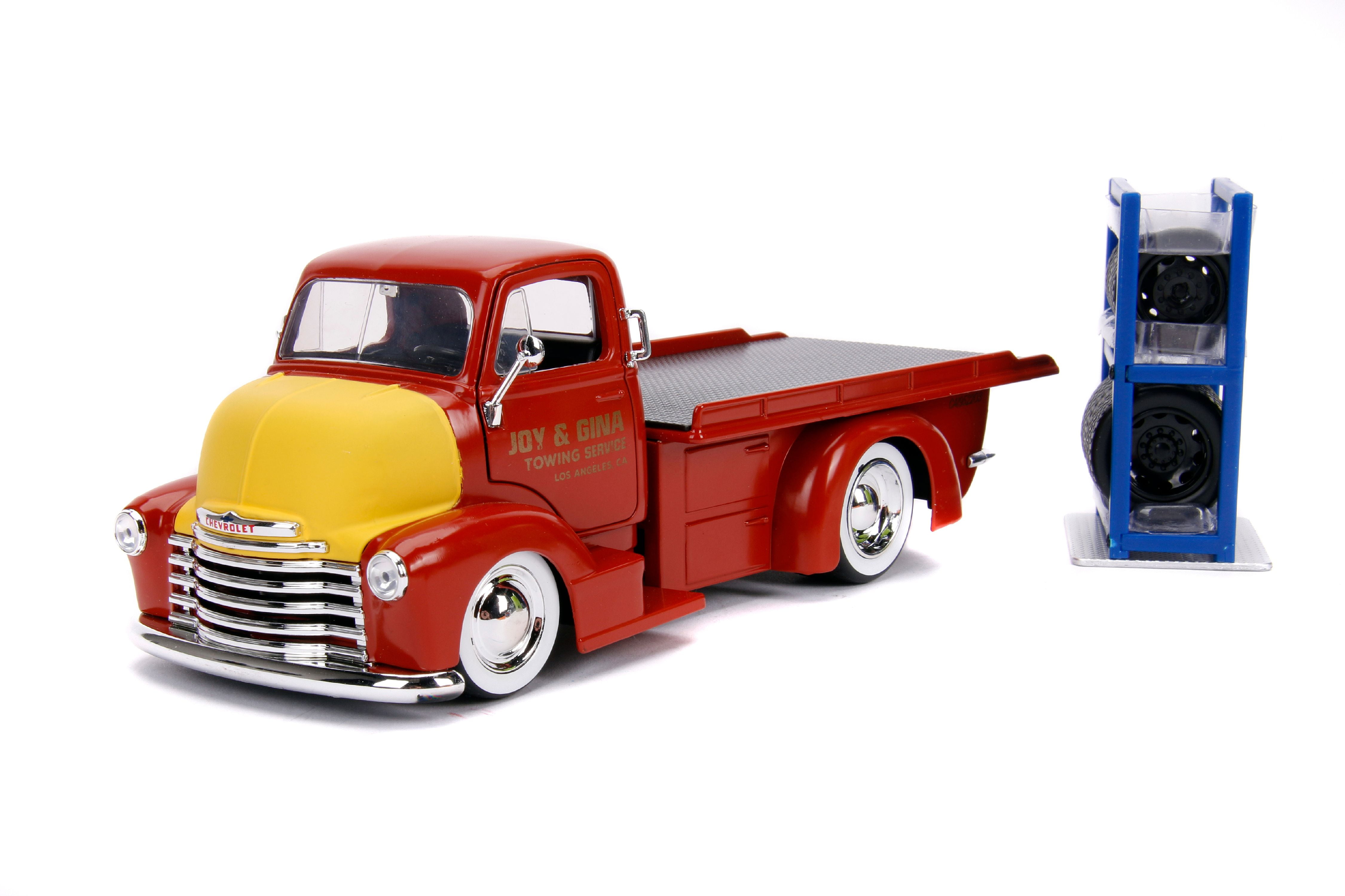 Jada Toys 1:24 Scale 1952 Chevy Coe Flatbed Truck Play Vehicle 