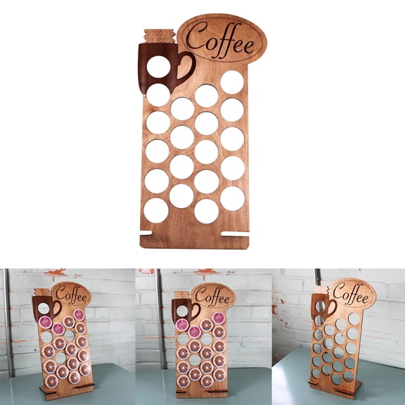 ACDANC Countertop K Cup Display Holder Rack Holds 20 Coffee Pods Storage Organizer Stand for Counter