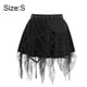 thumbnail image 2 of Faldas irregulares de malla para mujer, falda de señora con cremallera de pentagrama, estilo gótico punk, falda de señora, faldas de club sueltas informales, S, 2 of 7