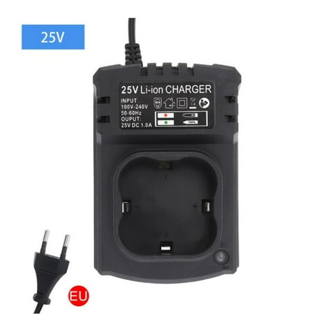 

25V DC US/EU Li-ion Rechargeable Charger Support 110-240V for Electrical Drill