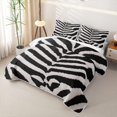 thumbnail image 3 of Erosebridal Zebra Stripe Bed Spread Queen,Animal Line Queen Coverlet Set For Girls,3-Piece, 3 of 7