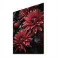 thumbnail image 2 of Designart "Ruby Radiance Mum s Majesty" Floral Print on Natural Pine Wood, 2 of 5