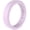 Dusty Lilac Smooth, variant on Women's Stackable Rubber Silicone Ring - Pearlized Black Smooth Ring Size 07