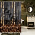 thumbnail image 2 of Manfei Farmhouse Wild Duck Shower Curtain 72Wx72L,Rustic Animal Bathroom Curtain, 2 of 5