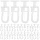 thumbnail image 1 of 50 ganchos de plástico para riel de cortina, accesorios para riel de cortina deslizante, riel flexible para ventanas, montaje en techo, sistema de polea simple., 1 of 5