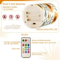 thumbnail image 5 of Yayeee Flameless Candles with Remote Flickering Battery Operated Multi Color Changing, Sunflowers and Leaves Pattern, 5 of 7