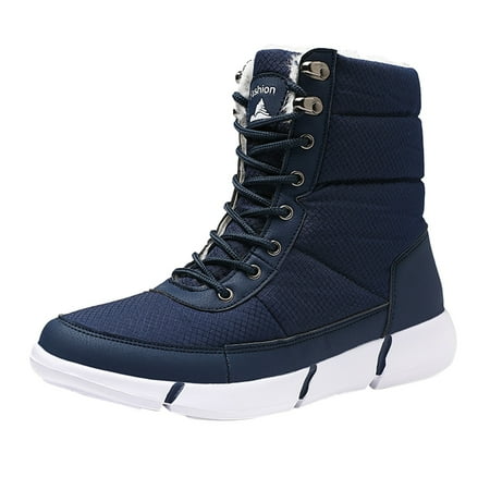 

Qufokar Womens Snow Ski Boots Tall Snow Boots for Women Wide Womens Winter Warm Snow Boots Waterproof And Non Slip Fleece Lace Up Cotton Shoes Snow Boots