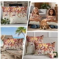 thumbnail image 5 of Orange Fall Leaves Outdoor Waterproof Pillow Covers, Farmhouse Maple Eucalyptus Botanical Decorative Square Throw Pillowcase Sofa Cushion Sham for Patio/Couch/Chair, 18"x18" 2 Pack, 5 of 8