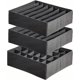 thumbnail image 1 of Juego de cajones con 7 compartimentos para sujetadores + 24 estantes de almacenamiento plegables Organizador de cajones para sujetadores, corbatas y bufandas, 1 of 5