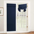 thumbnail image 1 of Cortinas para puerta azul marino, opacas, con aislamiento térmico, enrollables, para ventanas pequeñas, decoración para puertas francesas, patios y puertas de vidrio, ancho 26 cm., 1 of 3