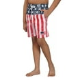 thumbnail image 2 of North 15 Boy's USA American Flag Microfiber Swim Trunk Boardshorts with Cargo Pokcet-7110B-prt 6-14-16, 2 of 6