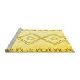 thumbnail image 2 of Ahgly Company Machine Washable Indoor Rectangle Solid Yellow Modern Area Rugs, 2' x 3', 2 of 4