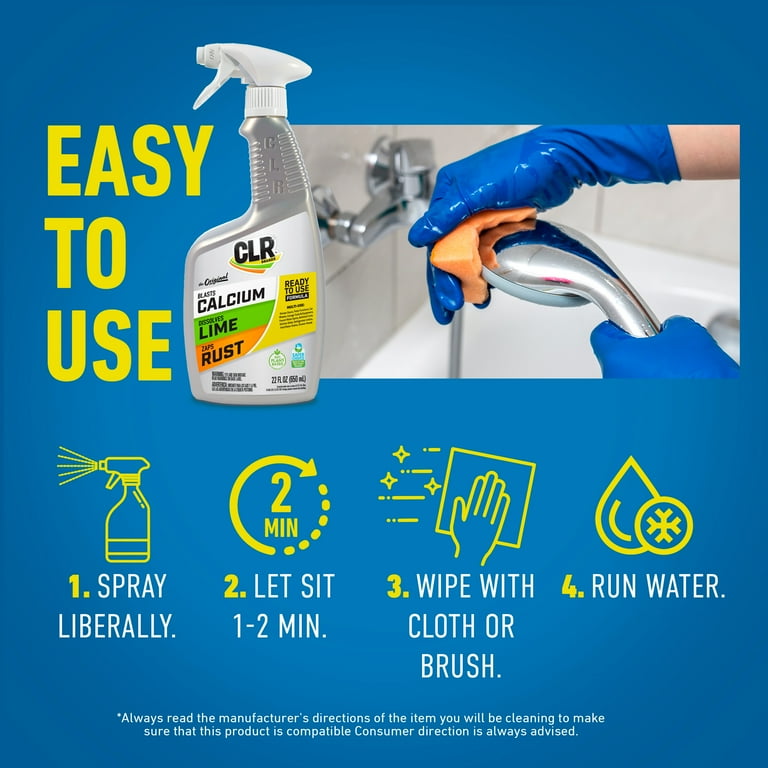 CLR Calcium Lime and Rust Remover 22 oz Spray